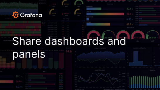 Share dashboards and panels