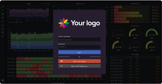 White-label Grafana form