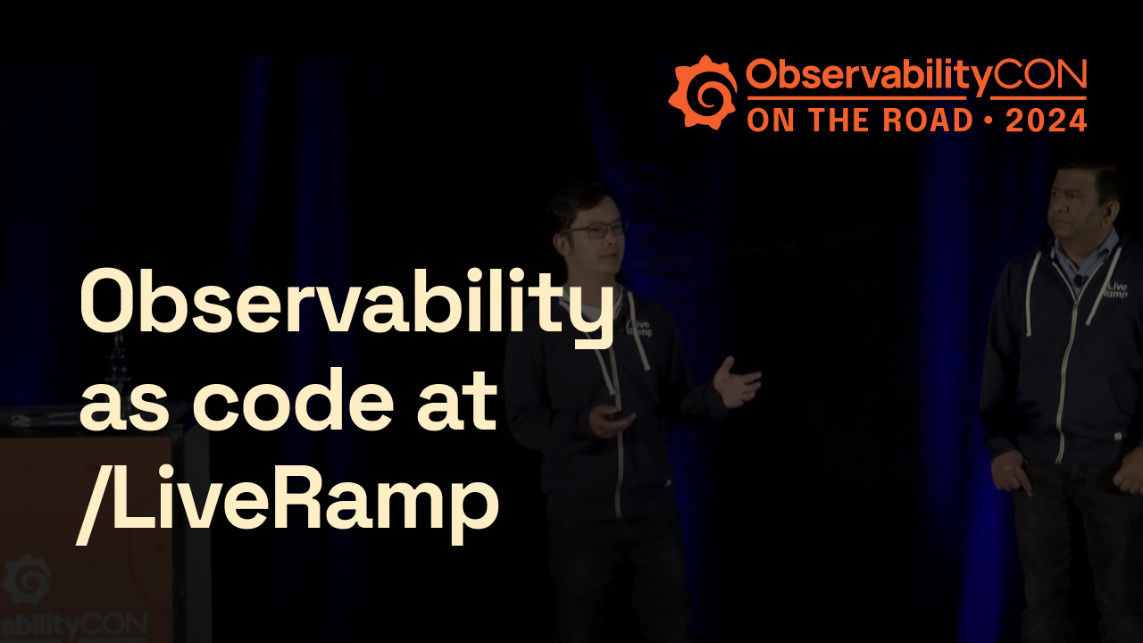 ObservabilityCON on the Road: Observability as Code at /LiveRamp